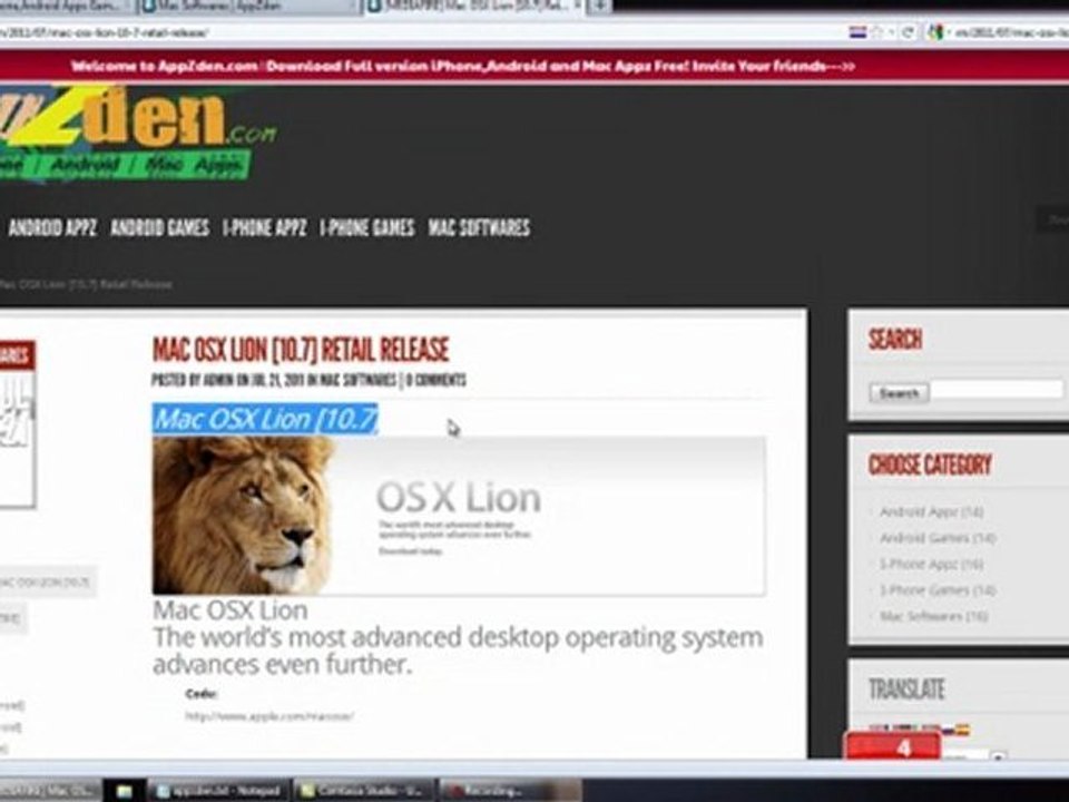 Mac OSX Lion [10.7] Retail Release Full download Free [MEDIAFIRE]