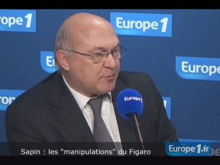 Sapin dénonce les "manipulations" du Figaro