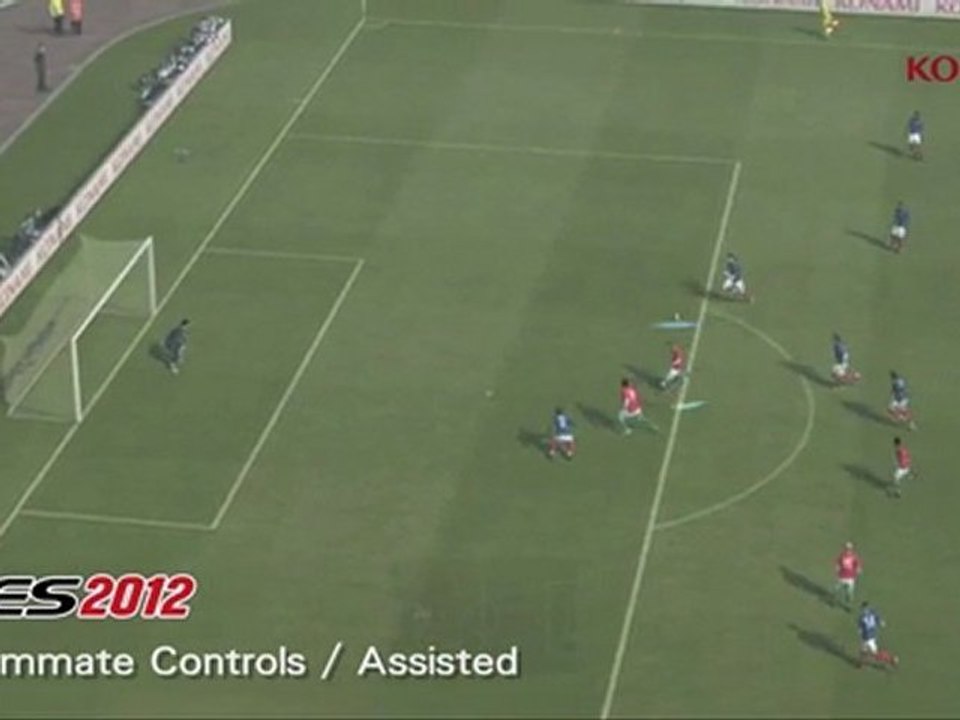 PES 2012 - Teammate Controls - Assisted