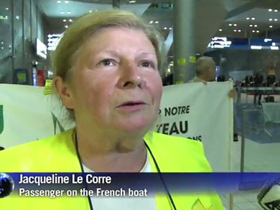 French flotilla activists return home