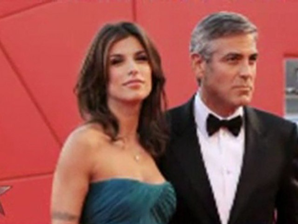 Elisabetta Canalis and George Clooney SPLIT