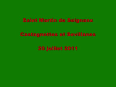 Saint Martin de Seignanx - Castagnettes et Sevillanes - 20 juillet 2011