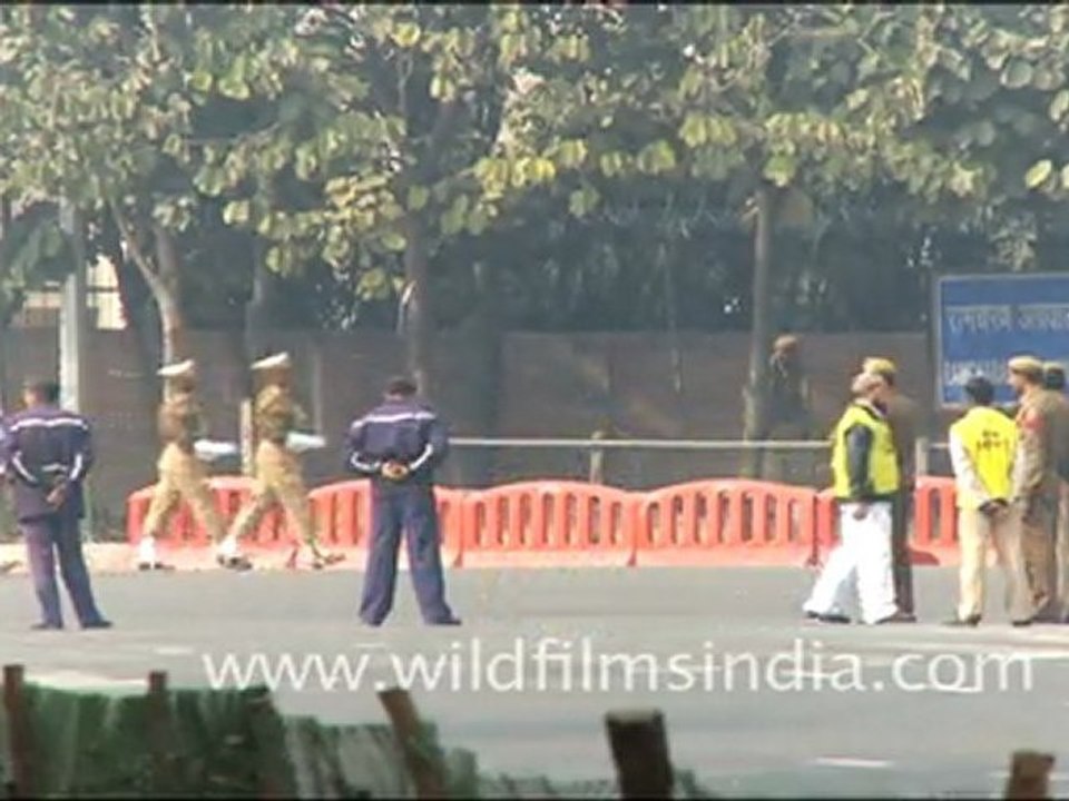 Soldiers marching on Republic Day Rehearsal 2011