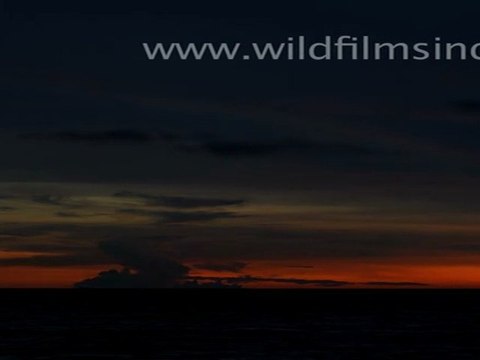 Beautiful Sunset from Koh Samet Island in Thailand