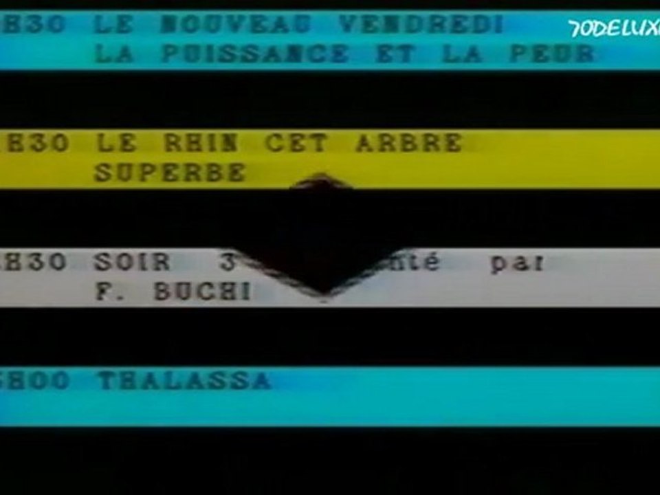 FR3 ANNONCE LE PROGRMME DE CE SOIR 1982