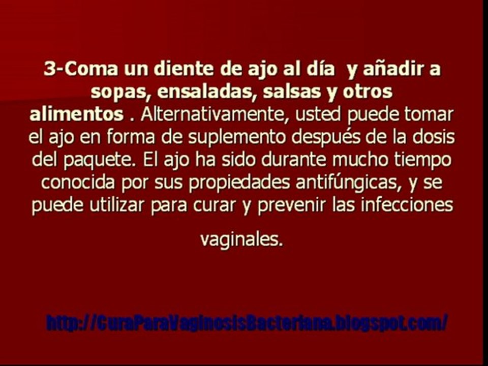 Como curar la vaginosis sin usar medicamentos
