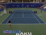 Baku - Zvonareva profitiert von Aufgabe