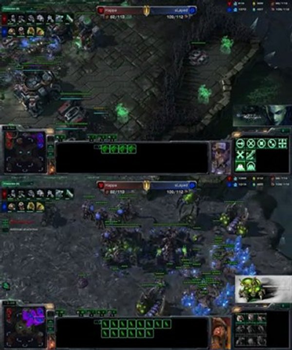 [SC2] Happa Vs sLayed : Views of 2 players Starcraft II :
