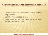 Consejos para venderse en una entrevista de empleo