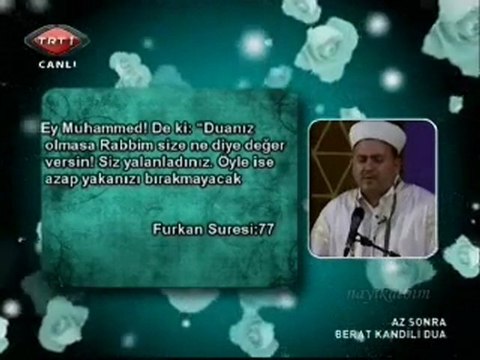 8 Bünyamin Topçuoğlu Kuran Beraat kandili TRT 2011