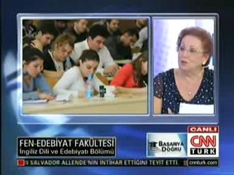 20.07.2011 CNN TÜRK	BAŞARIYA DOĞRU KONUKLAR : ATILIM ÜNİVERSİTESİ FEN EDEBİYAT FAKÜLTESİ DEKANI PROF.DR. OYA BATUM MENTEŞE VE ATILIM ÜNİVERSİTESİ PSİKOLOJİ BÖLÜM BAŞKANI YRD.DOÇ.DR. NEŞE ALKAN