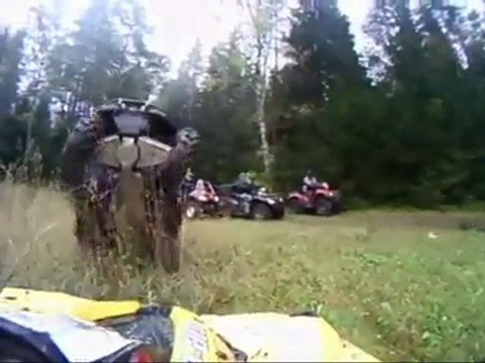 Ein Quad ein wenig zu eifrig Fail
