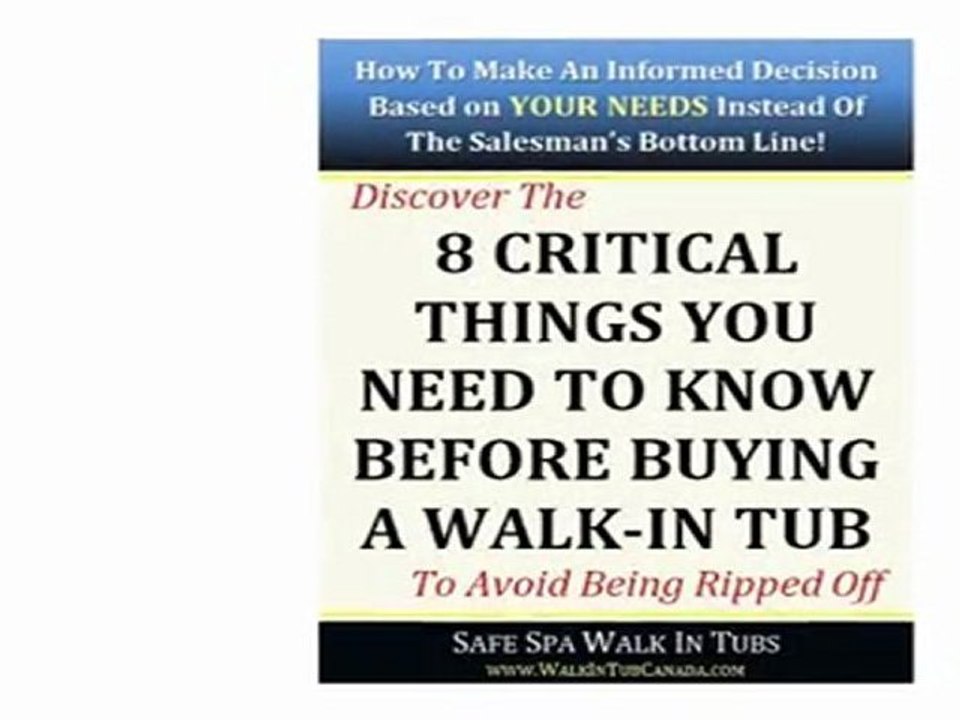 Walk In Tubs Canada - Water Shut Off During Installation