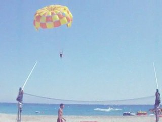 Départ voile parachute ascensionnel