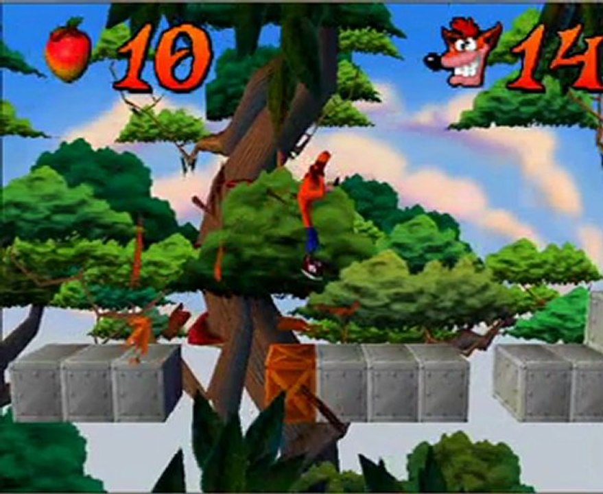 WalkthroughOldGame : crash bandicoot 1 niveau 2 3 4