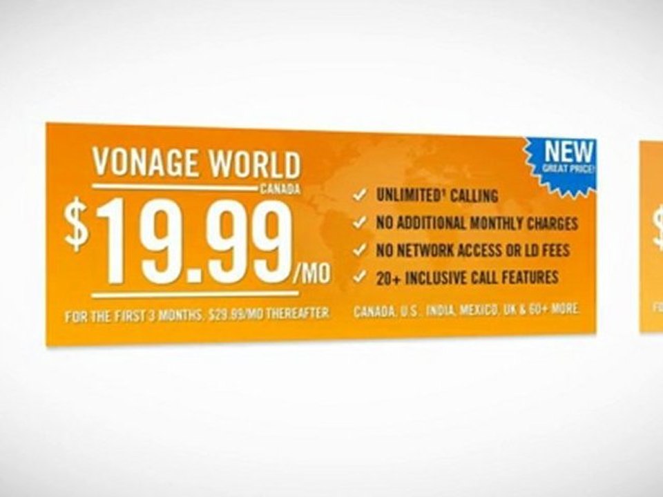 Internet Phone Service Vonage World Canada VoIP