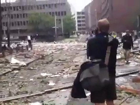 Oslo : sur les lieux de l'explosion de la bombe