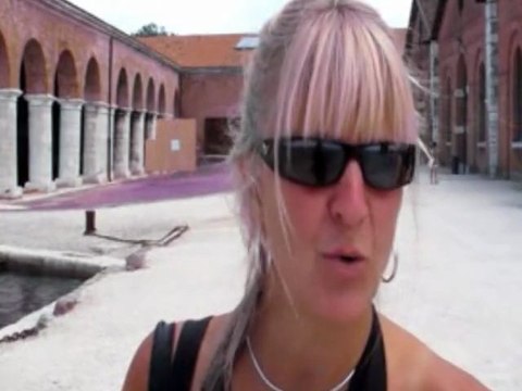 54° BIENNALE di Arte di Venezia met Hilde Frateur (werk Angel Vergara, Urs Fischer ea.)