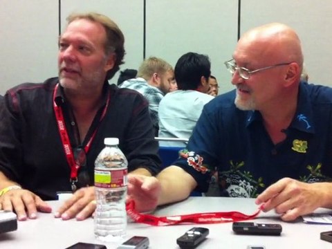 Comic Con 2011 - Frank Darabont and Greg Nicotero in The Walking Dead Press Room