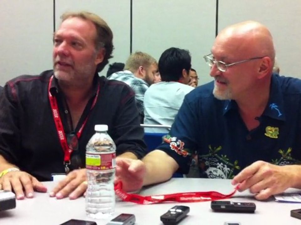 Comic Con 2011 - Frank Darabont and Greg Nicotero in The Walking Dead Press Room