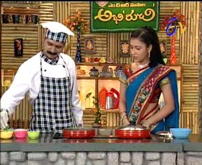 Abhiruchi-Kakarakaya Majjiga pulusu,Karat sonti rasam,Panasa pottu Cutlet,Mixed flame Jamuns - 01