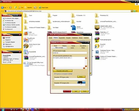 WİNRAR ile SFX arşivi oluşturmak-gelişmiş-