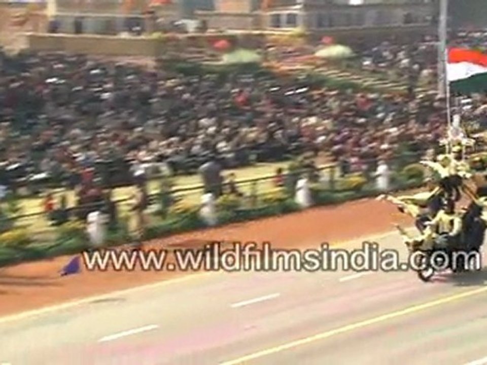 Indian Flag March on Bike