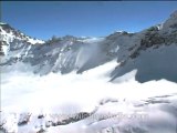 Ice capped mountains near Malana Nala, Himachal Pradesh
