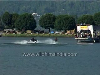 Skating on Water,Dul Lake