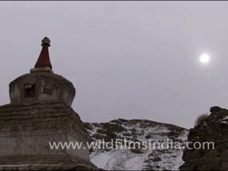Monastery and chorten, Ladakh