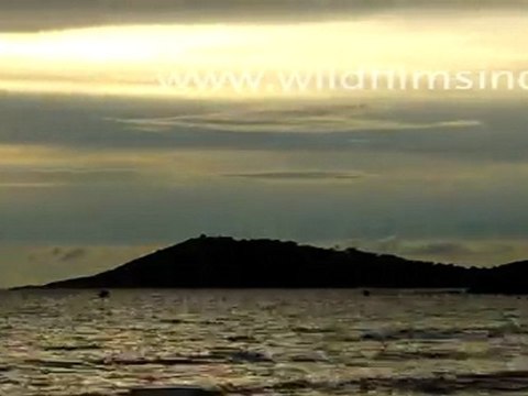 Beautiful Sunset from Koh Samet Island in Thailand