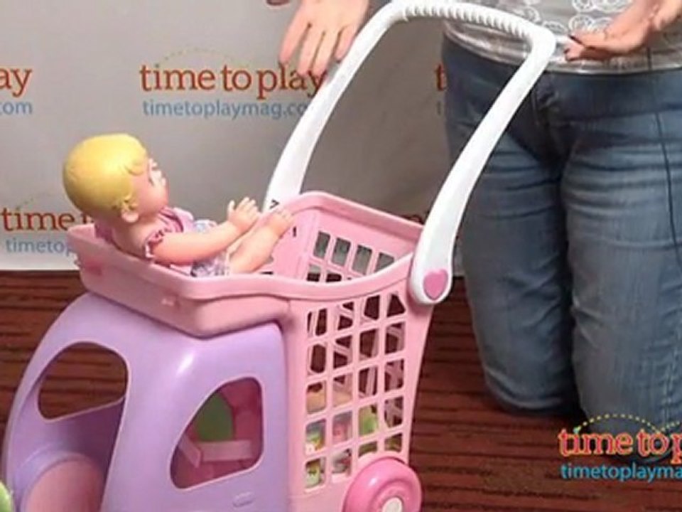 Fisher-Price Little Mommy Ride ’n Drive Shopping Cart ...