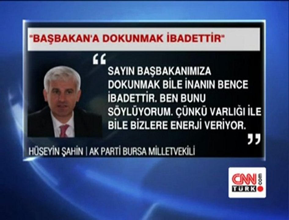BAŞBAKAN'A DOKUNMAK İBADETSE;İZİN VERSİNLER DE CENNETLİK OLALIM:)