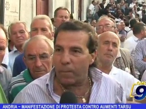 Andria | Manifestazione di protesta contro aumenti TARSU