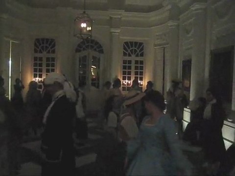 Leçon de danse baroque en live , bal d'hiver au chateau dUrsel