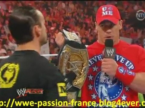 Catch attack Raw 22/07/11 - Début de Show - John Cena & CM Punk