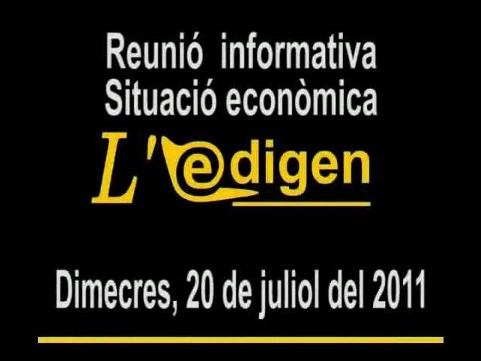 Reunió informativa.