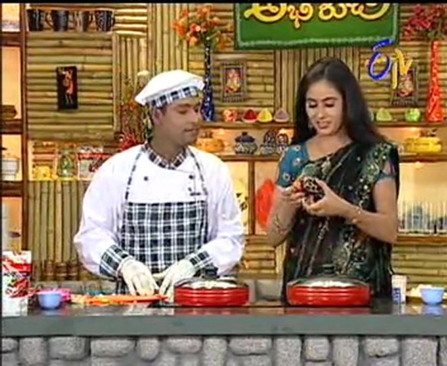Etv Abhiruchi - Gummadi Pulao,Apple Almond Honey Salad,Queen Puddings,Saggubiyyam Bondalu- 02