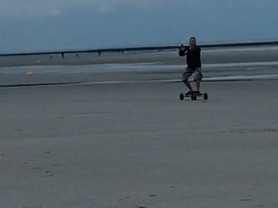 Traction mountainboard à Quend plage