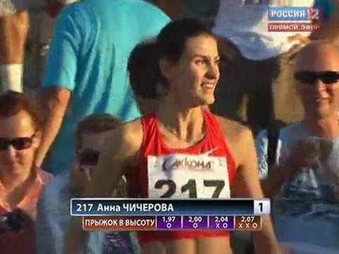 Анна Чичерова 2.07 прыжки в высоту рекорд России Чемпионат России в Чебоксарах 2011 - MIR-LA.com