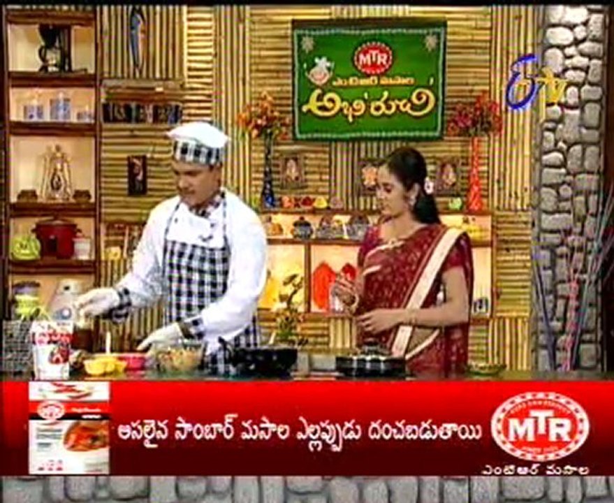 Etv Abhiruchi-Pindi Vantalu,Urinche Vanta,Good food,Sweet Snacks - 03