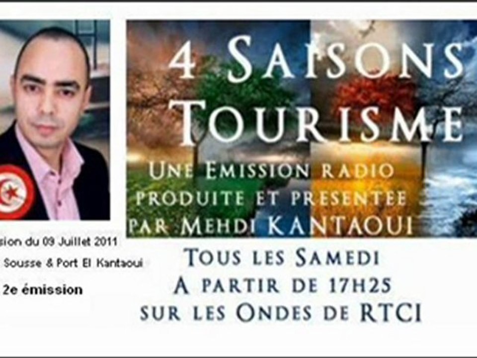 Emission Radio "4 Saisons Tourisme" - Sousse & Port El Kantaoui