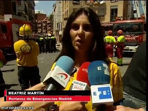 Una explosión de gas deja cinco heridos en Madrid