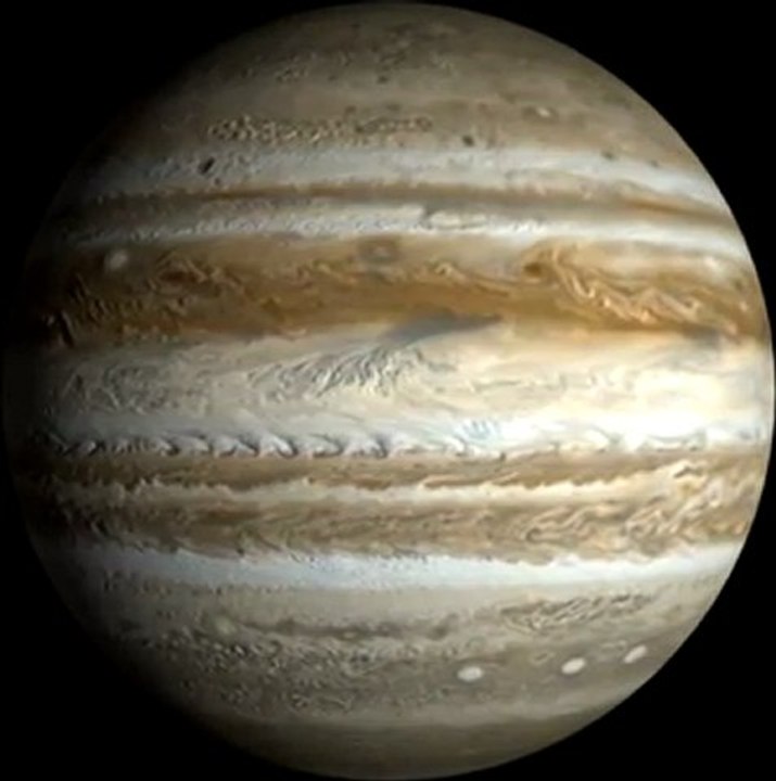 Rotation de la planète Jupiter