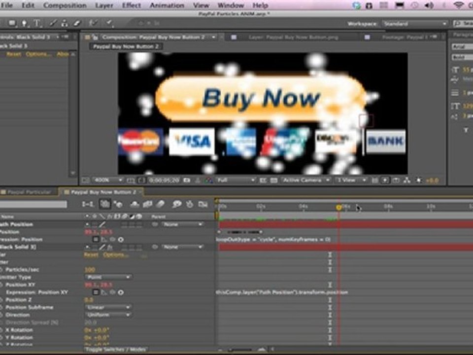 PayPal Animation After Effects Tutorial with Particular