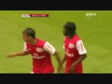 Les premiers buts de Gervinho sous le maillot d'Arsenal
