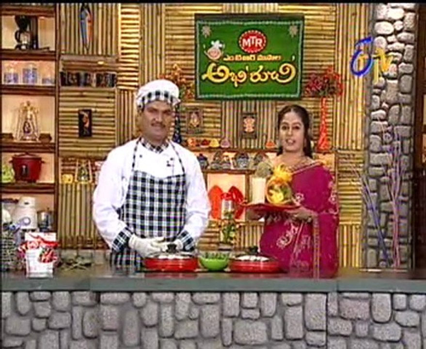 Etv Abhiruchi-Pindi Vantalu,Urinche Vanta,Good food,Sweet Snacks - 02