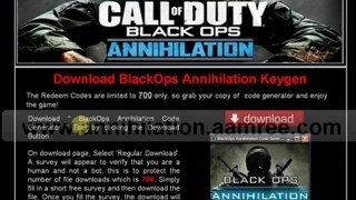 Underground Black Ops Annihilation free Redeem codes download,