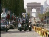 Arrivée aux Champs Elysées