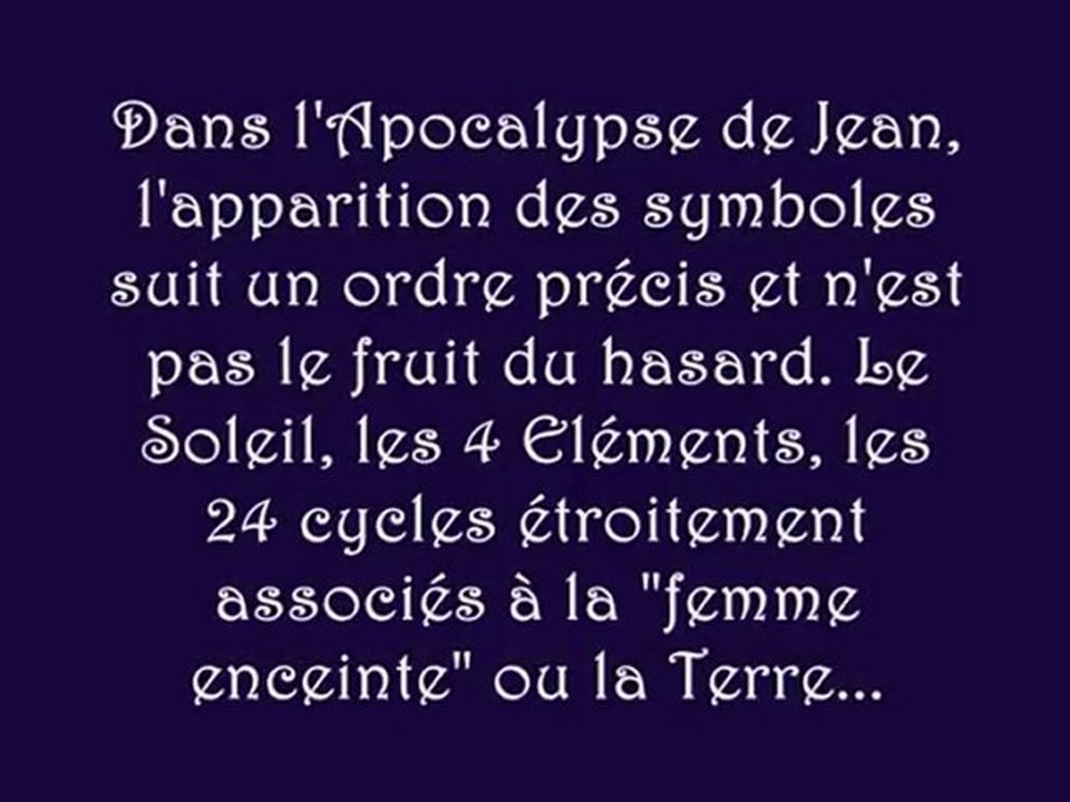 Apocalypsis 13 - 4ème Révélation - La Femme dans les douleur